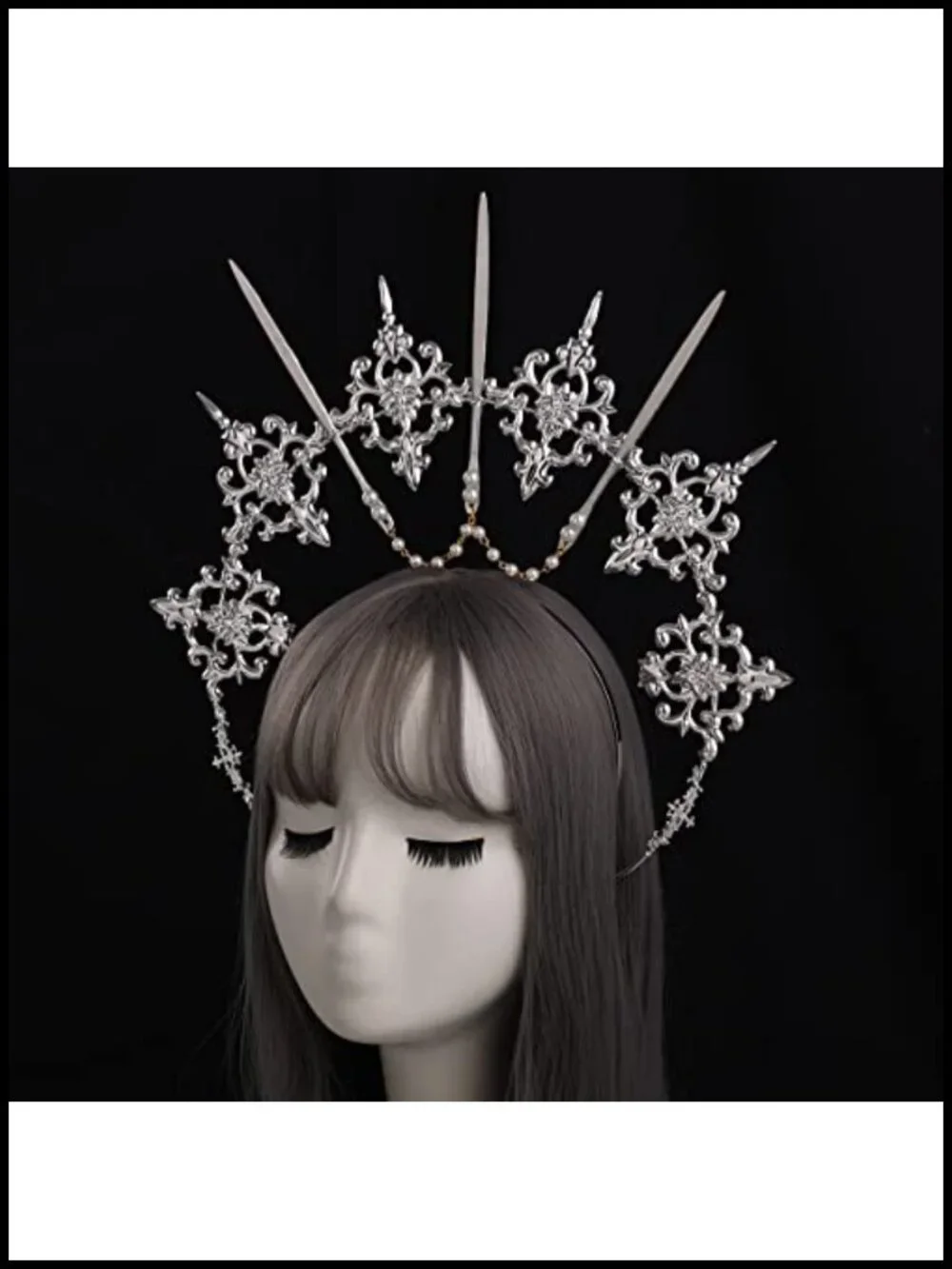 Halo Crown Goddess Headband Halloween Costume Headpiece Metal